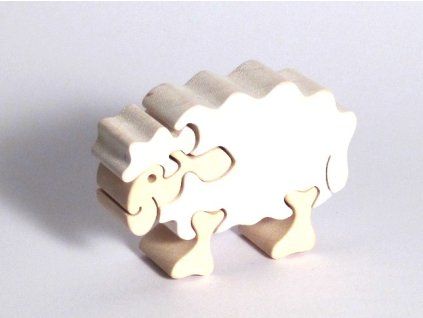 vyr 191drevene puzzle ovecka