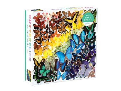 Puzzle Dúhové motýle 500 dielov