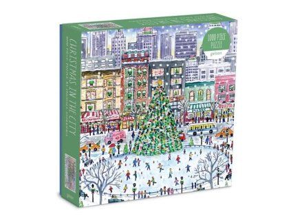 Puzzle Vianoce v meste 1000 dielov