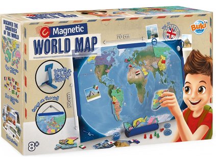 Magnetická mapa sveta - angl.ver. - poškodený obal