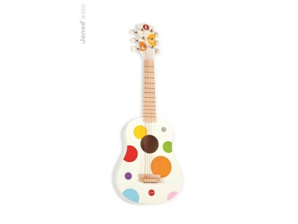 Drevená prvá gitara pre deti s reálnym zvukom 6 strún