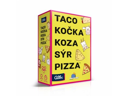 Taco, kočka, koza, sýr, pizza