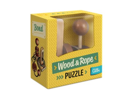 Drevený povrázkový hlavolam - Putá