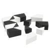 Hlavolam Tangram čiernobiely