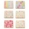 PL101 ABC Learning Phonic Counting Alphabet Numbers Wooden Blocks Sides