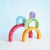 PL107 Rainbow wooden Tunnel Toy 13