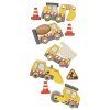 TV442 construction set digger mixer excuvators and workers signs