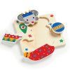 Drevené puzzle sada 4 puzzle Vianoce
