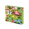 Puzzle dotykové - Zvieratká na farme s textúrou 20 ks