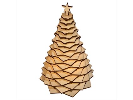 Drevený stromček s osvetlením