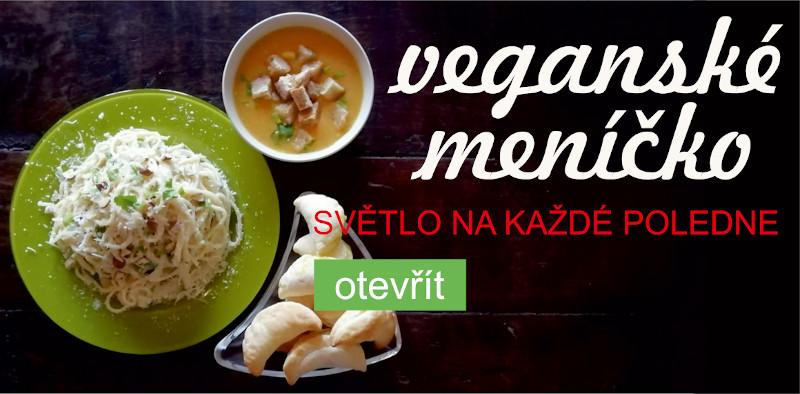 veganské menu s dezertem v bio boxu