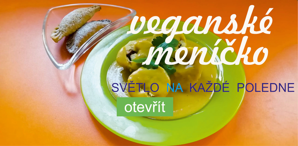 veganské menu s vegan dezertem v bio boxu
