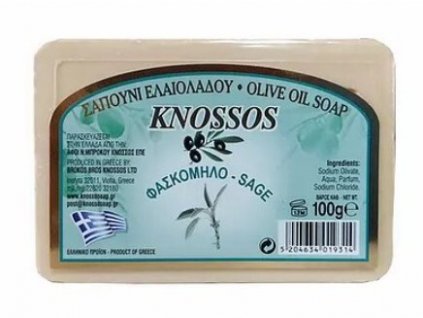 Olivové mýdlo šalvěj 100g, Knossos