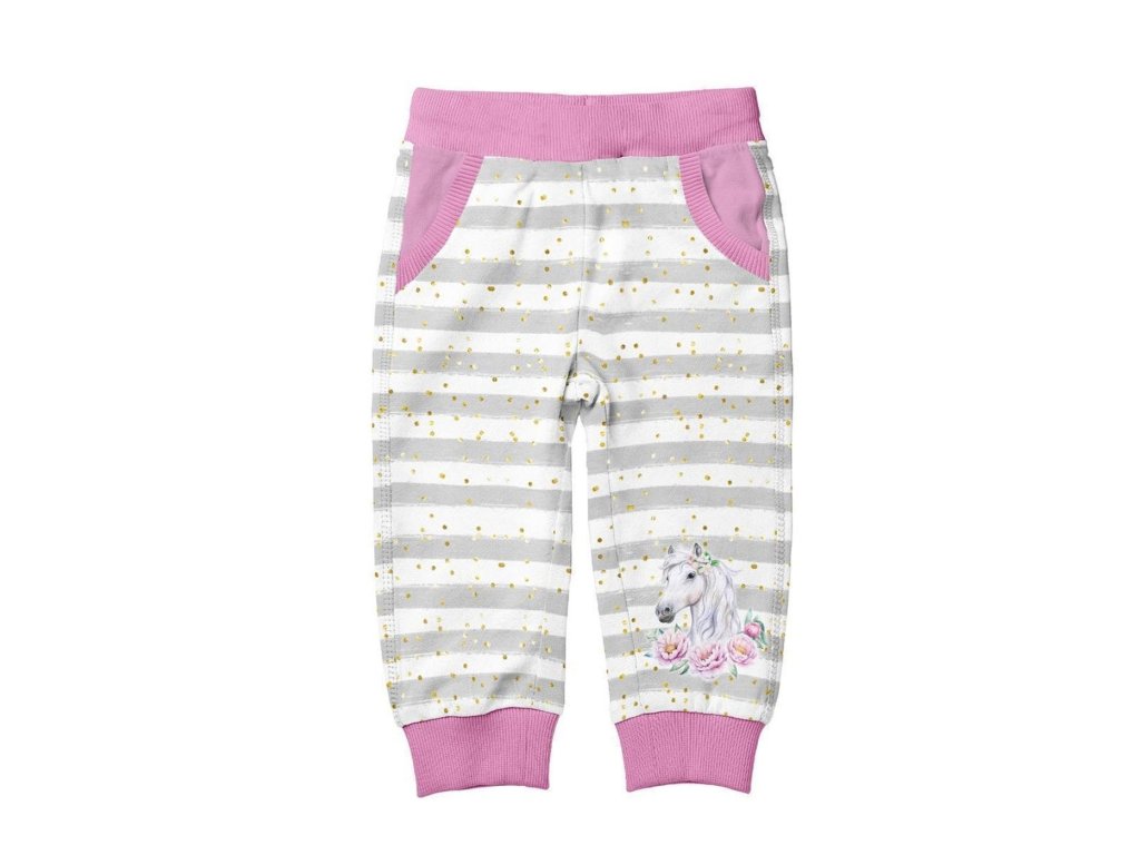 naehset jogginghose pferd mit blume