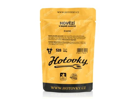 b hovezi v rajske omacce 2 porce