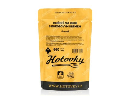 b kureci na kari s kokosovym kremem 1 porce