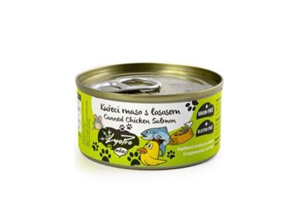 lyopro mnau konz kureci maso s lososem 85g