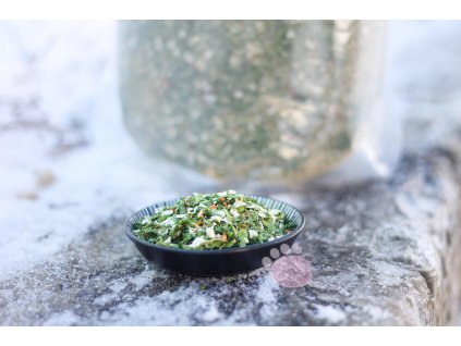 ryžové vločky s mrkvou a ľanovými semenami