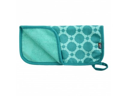 micro paw towel emerald