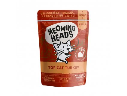 MEOWING HEADS Top Cat Turkey kapsička 100g