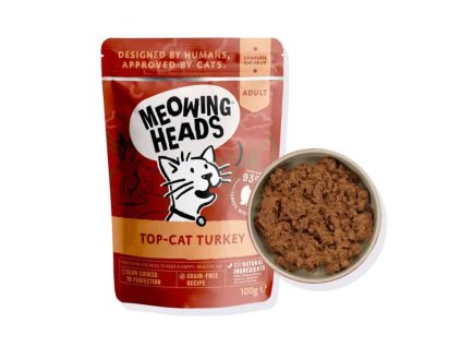 MEOWING HEADS Top Cat Turkey 100g