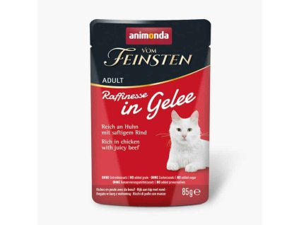 Animonda Vom Feinsten Raffinesse kuře a hovězí 85 g | kapsička pro kočky