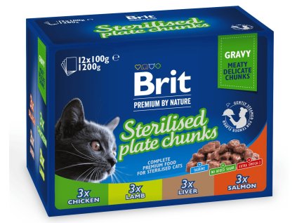 Brit Premium Multipack kapsičky pro sterilizované 12×100 g