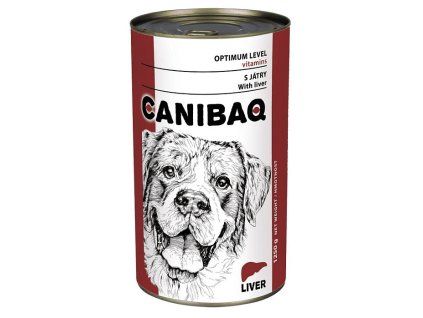 Canibaq konzerva pro psy Játra 1250 g
