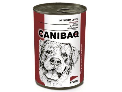 Canibaq konzerva pro psy Játra 415 g