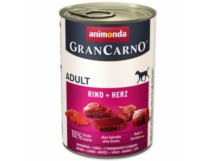 Animonda Gran Carno hovězí + srdce 400g