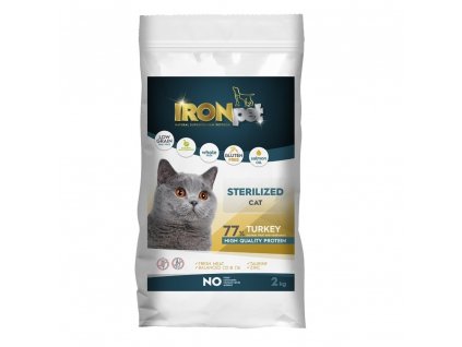IRONpet Cat Sterilized Turkey 2kg