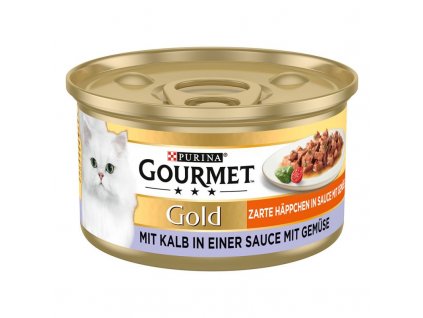 Gourmet Gold telecí se zeleninou 85g kousky v omáčce