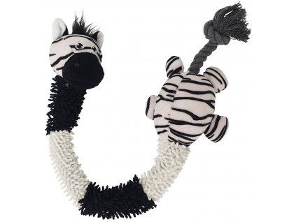 Nobby plyšová hračka pro psy Zebra s lanem 61 cm