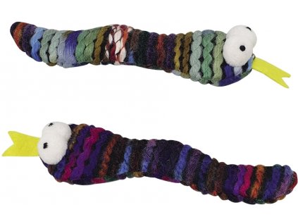 Nobby hračka pro kočky Šustivý hadi s Catnipem 2ks 16cm