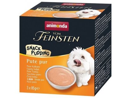 Animonda Vom Feinsten Dog Adult Snack Pudding krůtí pro psy (3 x 85 g)