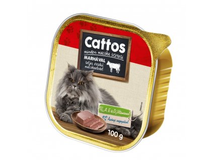 Cattos Cat hovězí, vanička 100 g