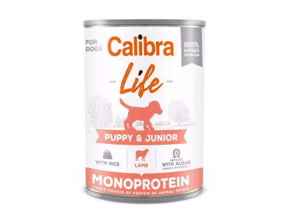 Calibra Dog Life konz.Puppy&Junior Lamb&rice 400g