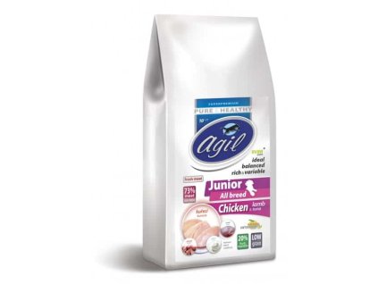 Agil Junior All Breed Low Grain Chicken&Lamb&Tuna 10kg