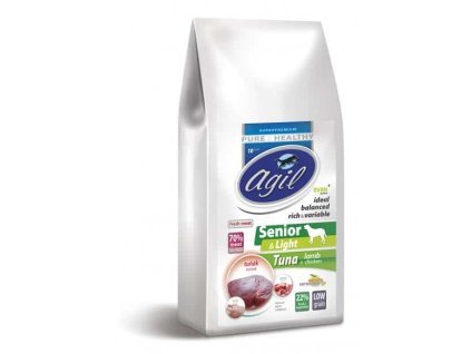 AGIL Senior & Light Low Grain Tuna, Lamb & Chicken 10 kg | Krmivo pro psy
