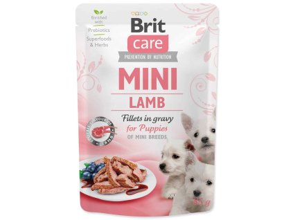 BRIT Care Mini Puppy Lamb fillets in gravy 85g (2)