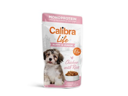 Calibra Dog Life kapsa Puppy&Junior Chicken 150g