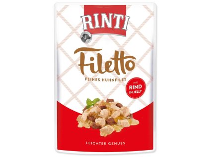 Rinti Filetto Adult kuře a hovězí v želé 100g