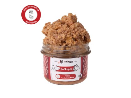 All Animals kočkopes sklo Krůta ve vlastní šťávě 200g
