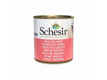 SCHESIR Dog Adult Kuře s mrkví 285 g | Konzerva pro dospělé psy