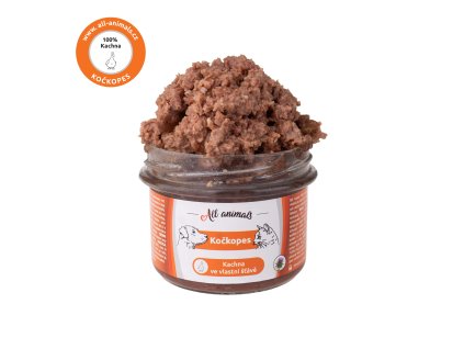 All Animals kočkopes sklo Kachna ve vlastní šťávě 200g
