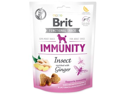 Brit Care Dog Functional Snack Immunity hmyz se zázvorem 150g