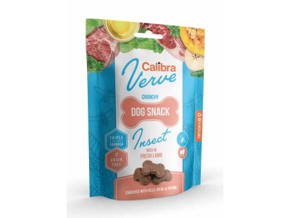 Calibra Dog Verve Crunchy Snack Insect&Fresh Lamb 150g