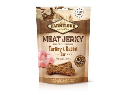 Carnilove Jerky Rabbit & Turkey Bar 100 g | Masová tyčinka pro psy