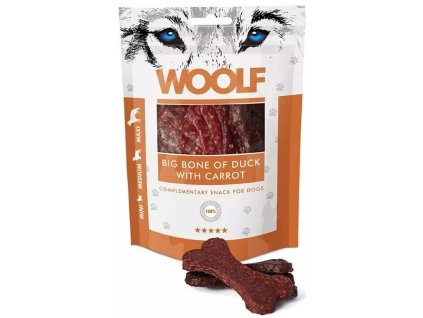 WOOLF pochoutka Big Bone of Duck with Carrot 100g