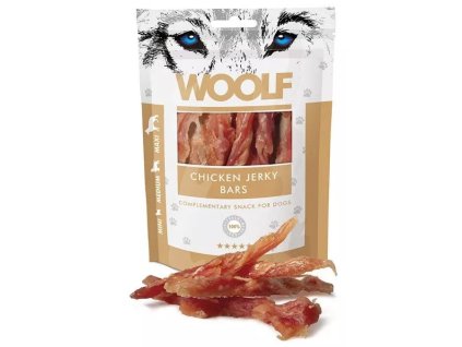 WOOLF pochoutka Chicken Jerky Bars 100g